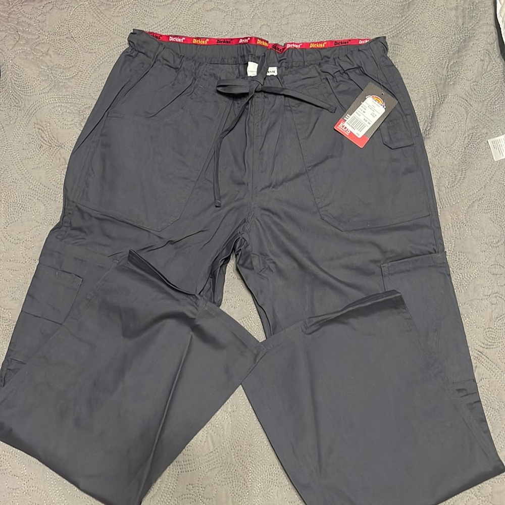 Dickies gray scrub pants petite medium still with tags